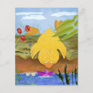 cute Duck baby over cliff Flyer