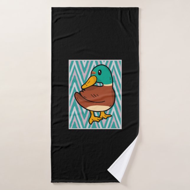Cute Duck  Bath Towel (Bath Towel)
