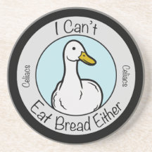 Cute Duck "Cant Eat Bread" Celiacs Disease