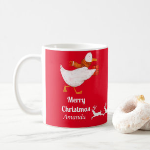 Cute duck christmas  coffee mug