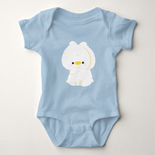 Cute Duck Couple Baby Bodysuit