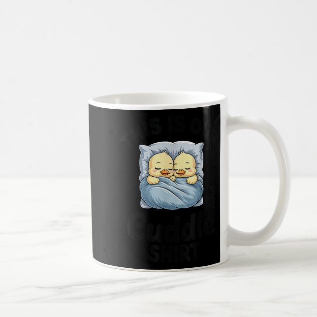 Cute Duck Couple This Is Our Cuddle  Coffee Mug (Right)