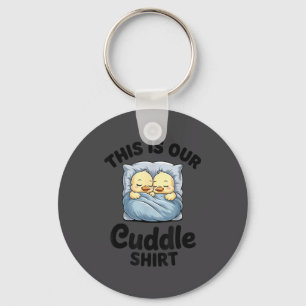 Cute Duck Couple This Is Our Cuddle  Key Ring