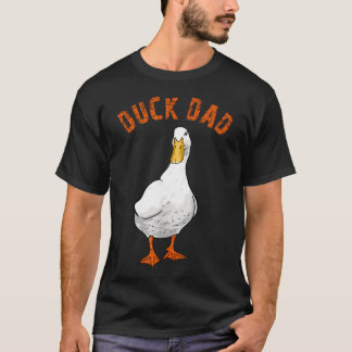 Cute Duck Dad Lover Illustration Duck T-Shirt