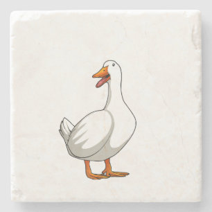 Cute Duck Design Men Waterfowl Bird Pet Duck Lover Stone Coaster