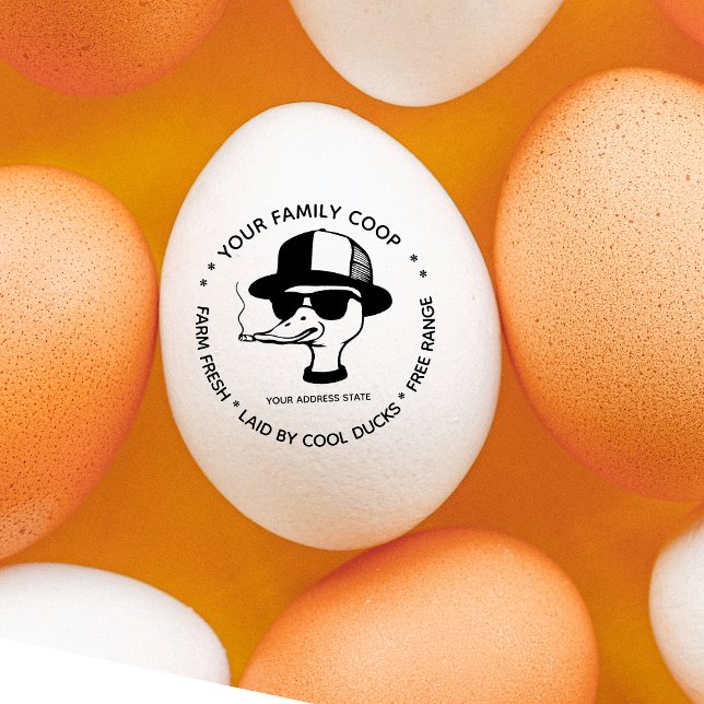 Cute Duck Funny Eggs Carton Stamp (Creator Uploaded)