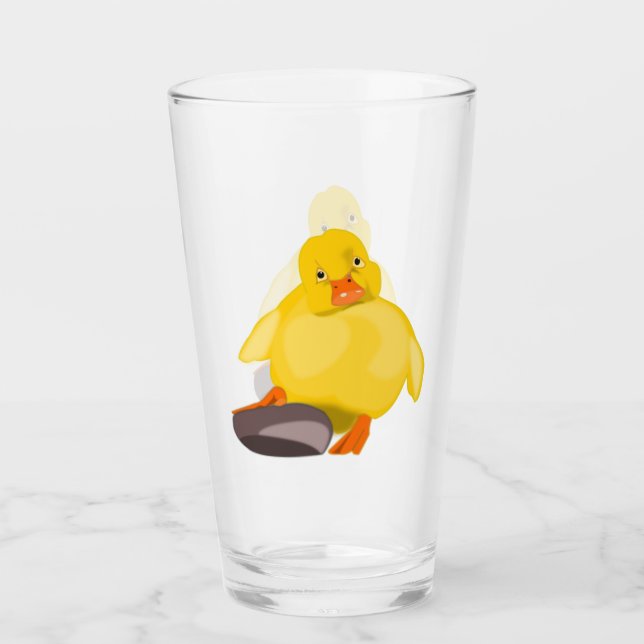 Cute Duck Glass (Front)