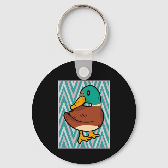 Cute Duck  Key Ring (Front)