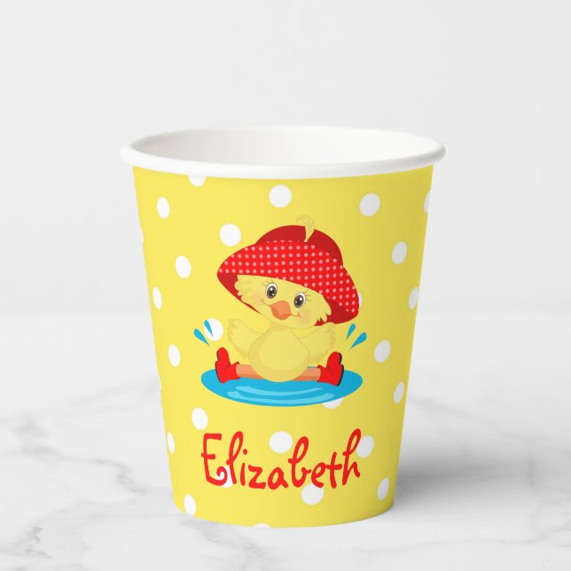 Cute Duck Paper cup (Front)