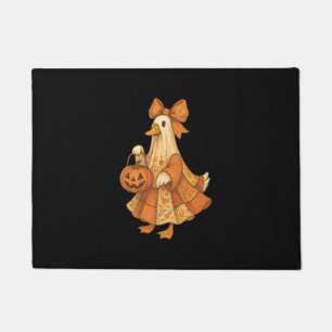 Cute Duck Patchwork Halloween Party Doormat