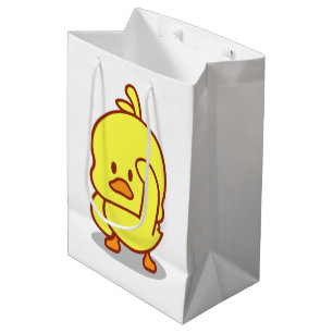 Cute Duck Rubber Duckling Animal Lover Gift Medium Gift Bag