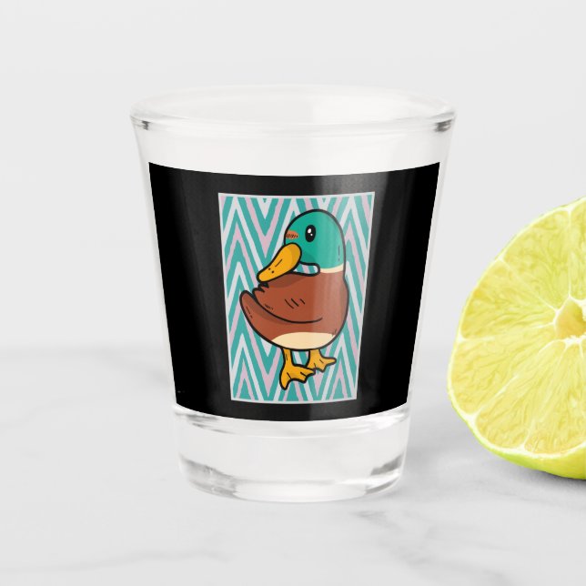Cute Duck  Shot Glass (Front)