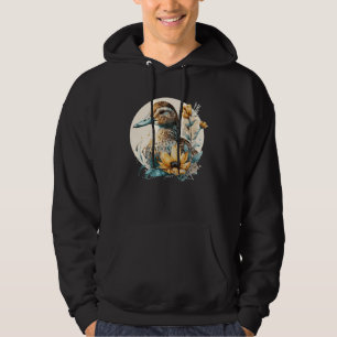 Cute Duck Sunflower Farm Animal Duck Farming Hoodie