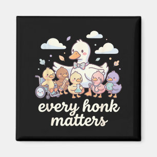 Cute Duckling Every Honk Matters Disability Magnet