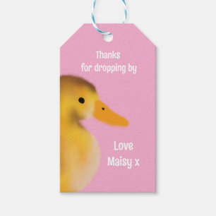 Cute Duckling Favour Gift Tags