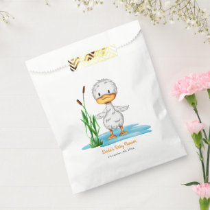Cute duckling gender neutral baby shower  favour bags