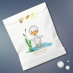 Cute duckling gender neutral baby shower  favour bags