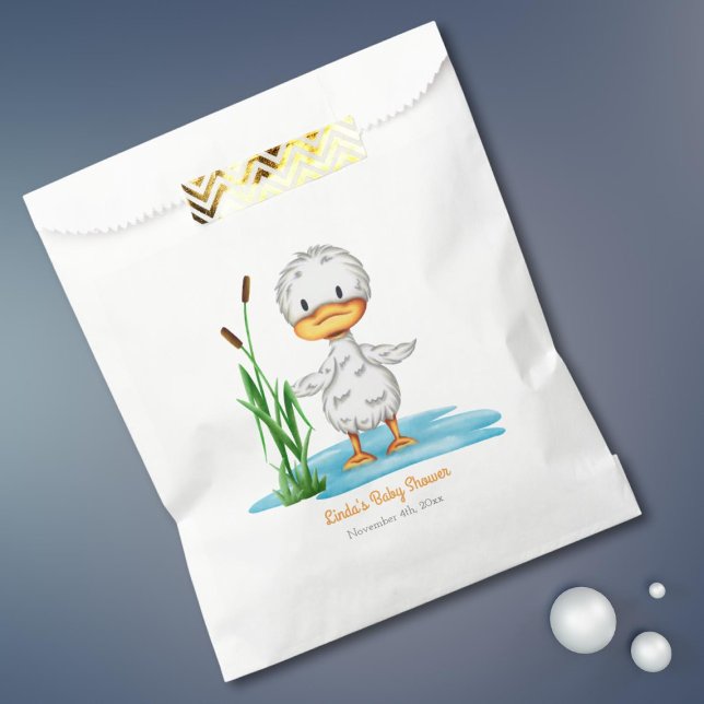 Cute duckling gender neutral baby shower  favour bags (Creator Uploaded)