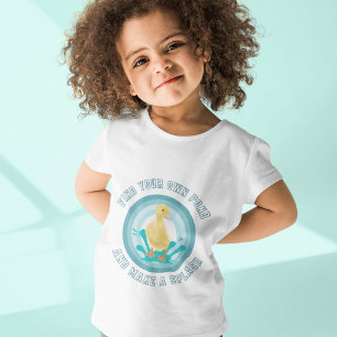 Cute Duckling Make a Splash Toddler T-Shirt