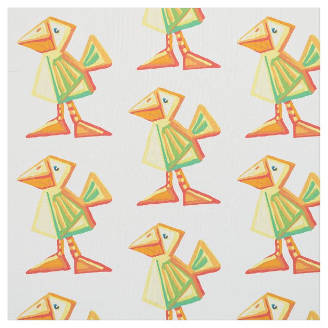 Cute duckling or chick fabric (Swatch)