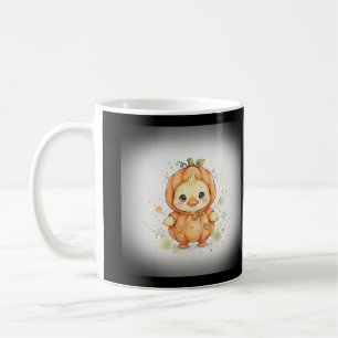 Cute Duckling Pumpkin Costume Coffee Mug