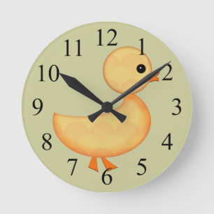 Cute Duckling Wall Clock For Kids