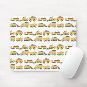 Cute Dump Trucks Construction Trucks Mouse Pad