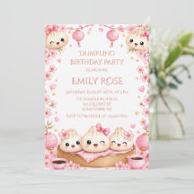 Cute Dumpling Girl Birthday Party