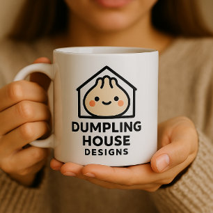 Cute Dumpling House Designs Logo Coffee Mug