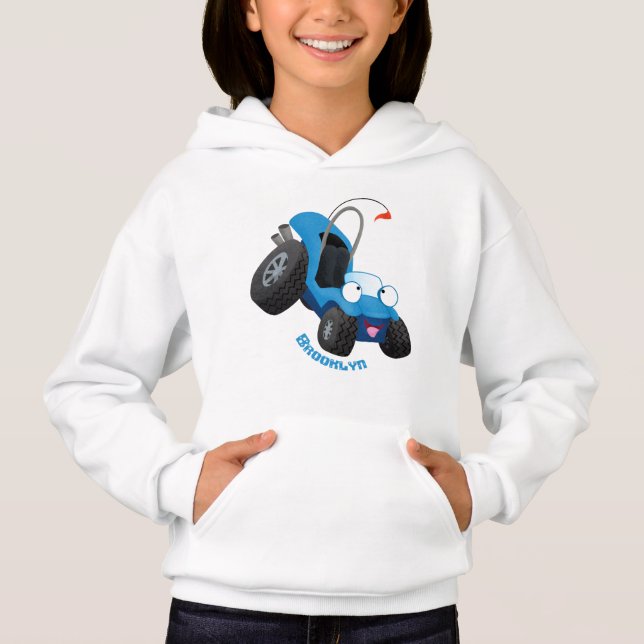 Cute dune buggy off road vehicle cartoon  (Front)