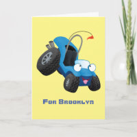 Cute dune buggy off road vehicle cartoon