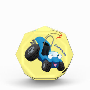 Cute dune buggy off road vehicle cartoon photo block