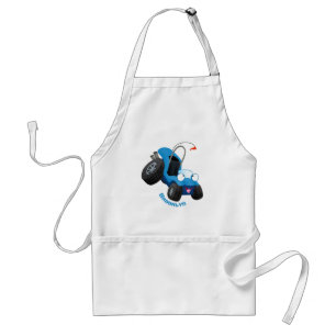 Cute dune buggy off road vehicle cartoon standard apron