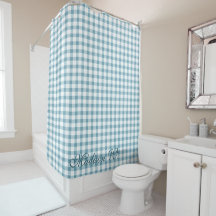 Cute Dusty Blue Gingham Pattern
