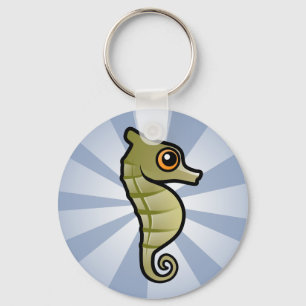 Cute Dwarf Seahorse Key Ring