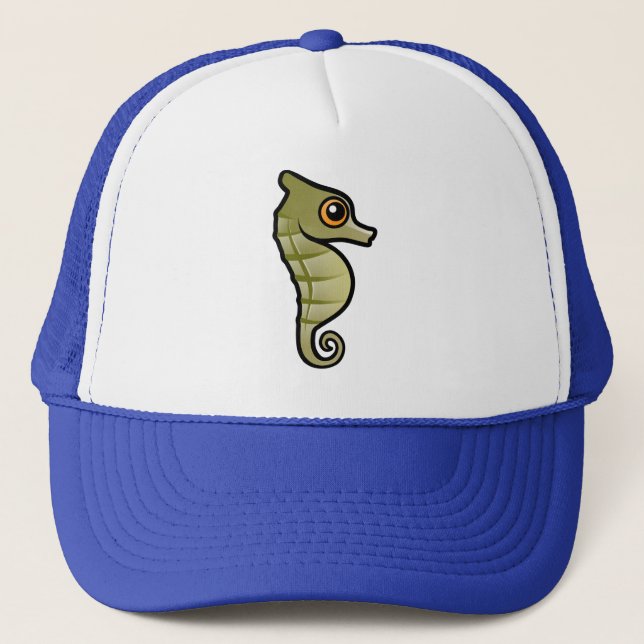Cute Dwarf Seahorse Trucker Hat (Front)