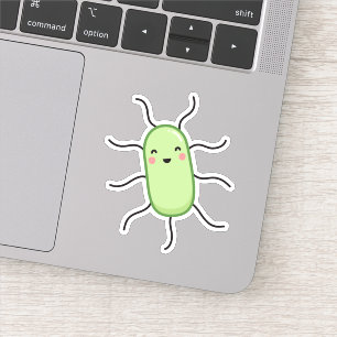Cute E. coli bacteria - kawaii microbe