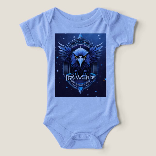 Cute Eagle Emblem Baby Outfit – Soft & Stylish Des (Design Front)