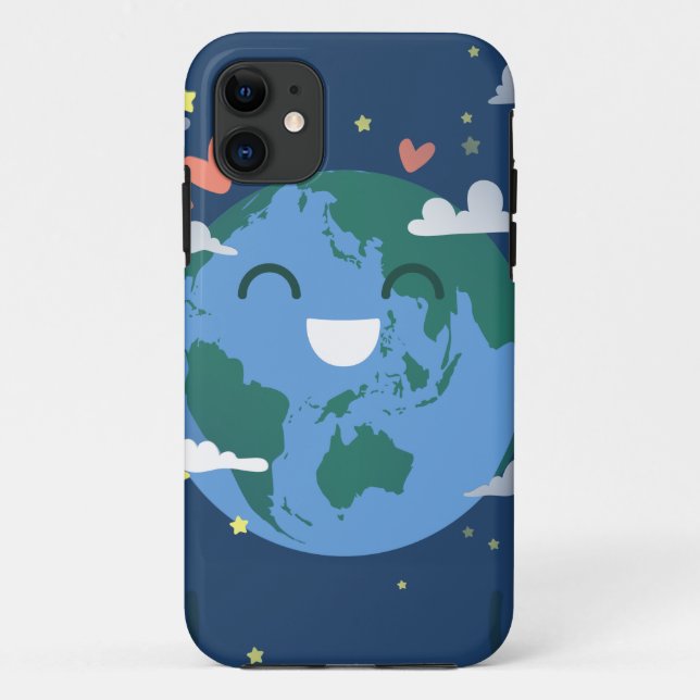 cute Earth Day Case-Mate iPhone Case (Back)