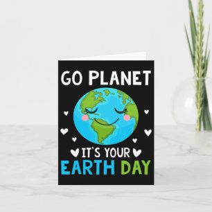Cute Earth Day Funny Mens Kids Boys Girls Earth Da Card