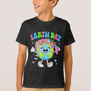 Cute earth day planet coquette environment women T-Shirt