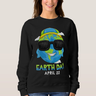Cute Earth Day Planet Environment Mens Boys 1 Sweatshirt