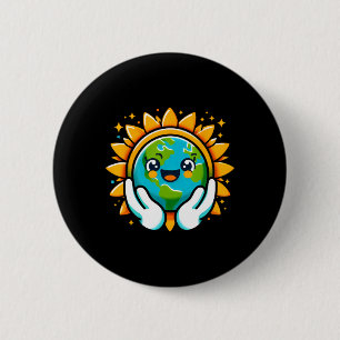 Cute Earth Day Toddler Boys Girls Kids Happy Earth 6 Cm Round Badge