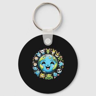 Cute Earth Day Toddler Boys Girls Kids Save The An Key Ring
