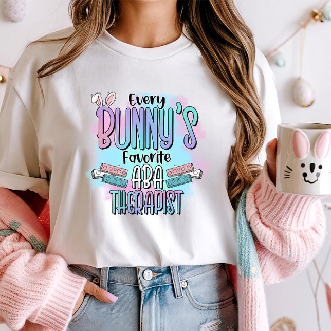 Cute Easter ABA Therapist Bunny T-Shirt (Creator Uploaded)