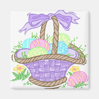 Cute Easter Basket Design Magnet