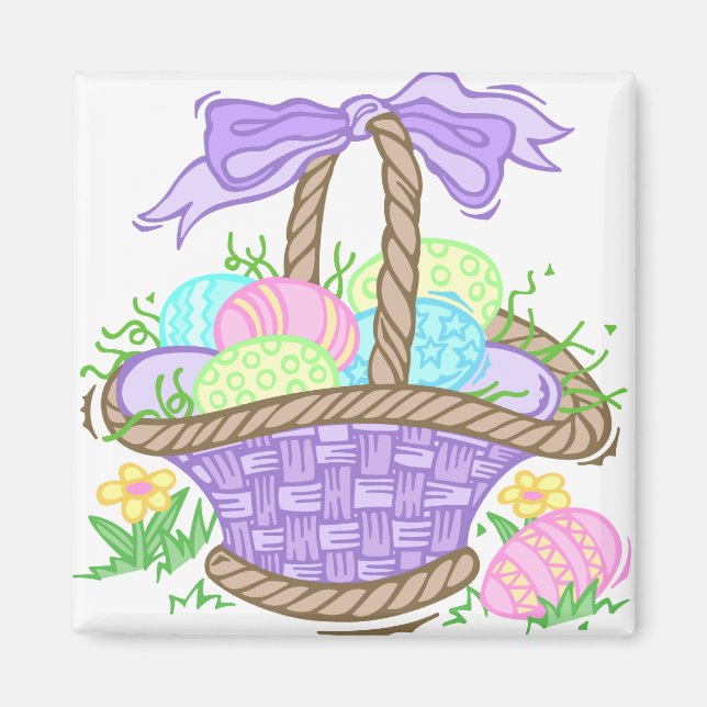 Cute Easter Basket Design Magnet (Front)