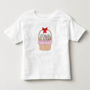 Cute Easter Basket & Pastel Easter Eggs Baby Bodys Toddler T-Shirt