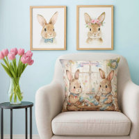 Cute Easter Bunnies & Eggs 