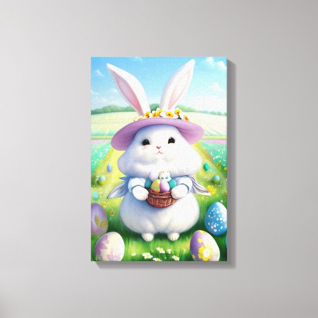 Cute Easter Bunny 01 Canvas Print (Front)
